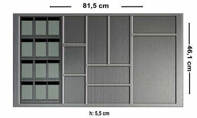 12 li Antrasit Fonksiyonel Merdiven Basamak platformlu Kaşıklık - 3