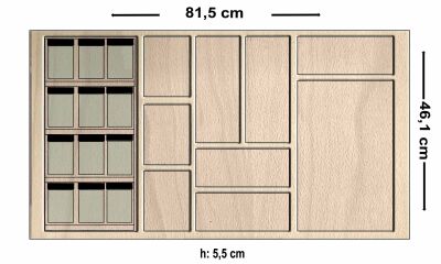 12 li Kayın Fonksiyonel Merdiven Basamak platformlu Kaşıklık - 1