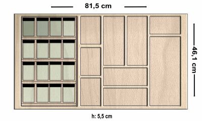 16 lı Kayın Fonksiyonel Merdiven Basamak platformlu Kaşık - 1