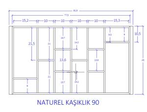60 lık Naturel Kaşıklık - 4