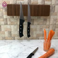 Duvara Monte Mıknatıslı Bıçaklık 5'li Ceviz - 1