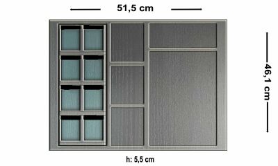 8 li Antrasit Fonksiyonel Merdiven Basamak platformlu Kaşıklık - 4