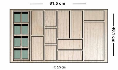8 li Dişbudak Fonksiyonel Merdiven Basamak platformlu Kaşıklık - 1