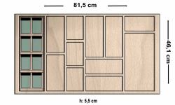 8 li Kayın Fonksiyonel Merdiven Basamak platformlu Kaşıklık - 1