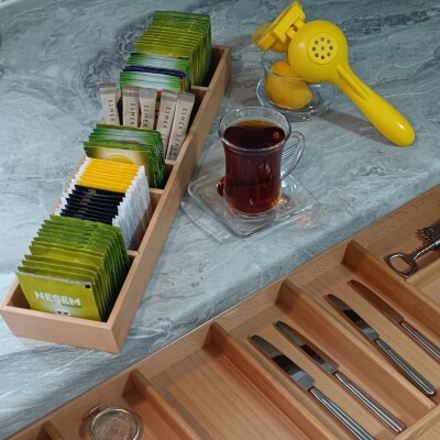 Çay Kahve Kutusu Kayın - 6