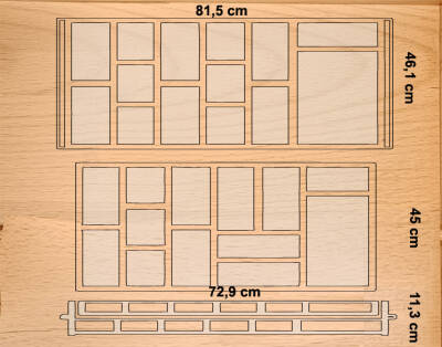 60 lık Çift katlı Kayın kaşıklık - 7