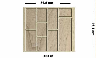 60 lık Klasik Ceviz Kaşıklık - 5