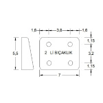 Mıknatıslı Bıçaklık 2'lü