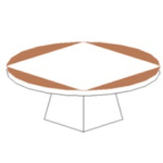 Jupiter 9 cm Kaideli (corian-ceviz ağacı)