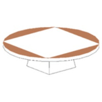 Jupiter 6 cm Kaideli (corian-ceviz ağacı)