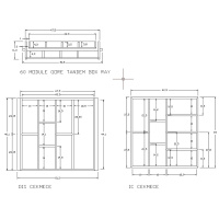 Çift katlı kaşıklık 60'lık 