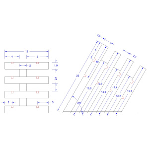 Amerikan cila antrasit (8 bıçak kapasiteli)