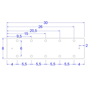 Mıknatıslı Ceviz Bıçaklık(5 bıçak kapasiteli)