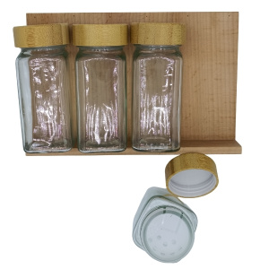 Kayın modüler merdiven baharatlık