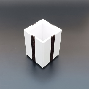 Wenge-akrilik diş fırçalık