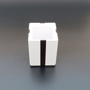 Wenge-akrilik diş fırçalık