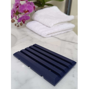 Lacivert akrilik sabunluk