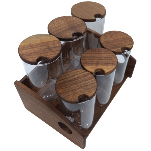 6'lı Tezgah üstü baharatlık