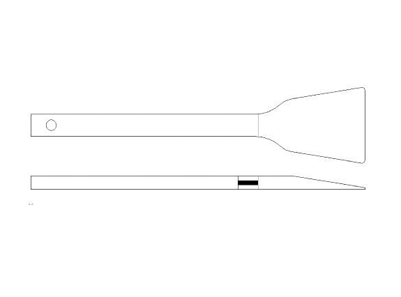 SPT 405 CSD- Düz spatula - 2